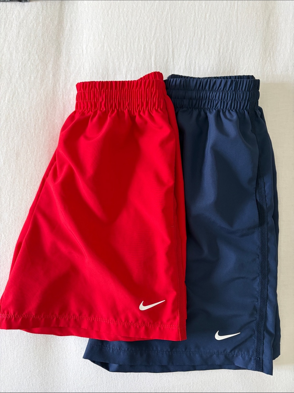 Nike Red and Navy Boys' Athletic Shorts Set Boy’s Size L